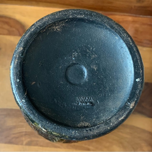 Antique Japanese Tokanabe Hand Painted Berries & Bird Vase - Picture 7 of 7